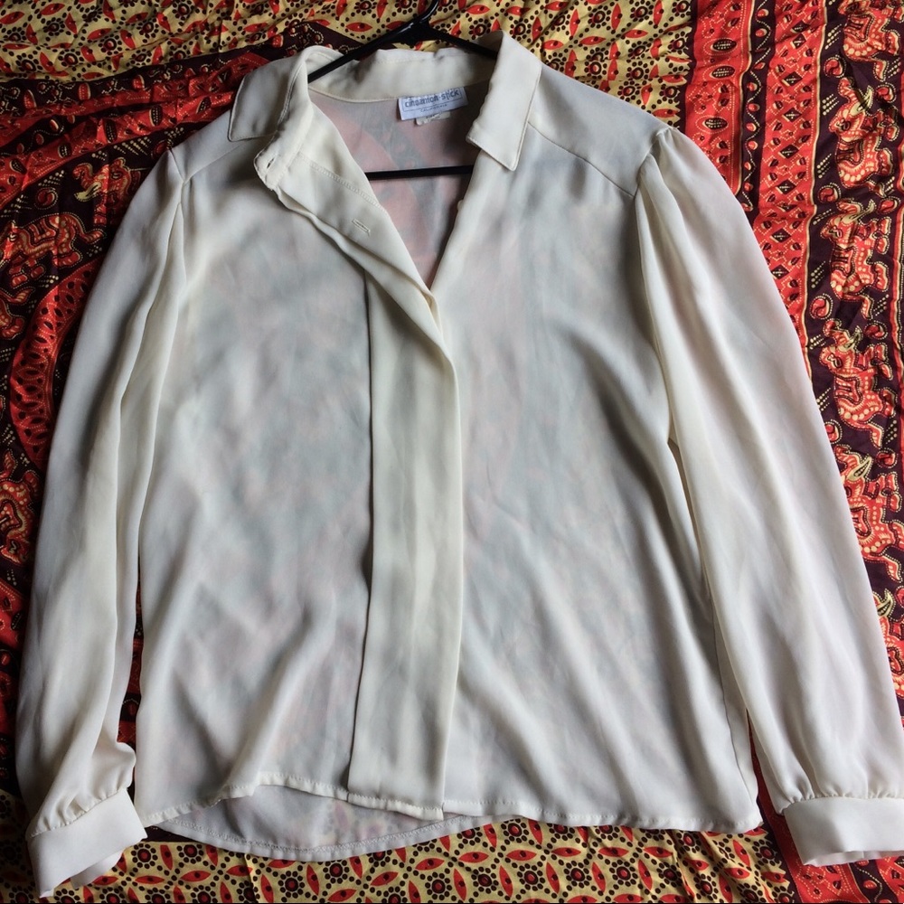 Flowy summer light long sleeve top size 16